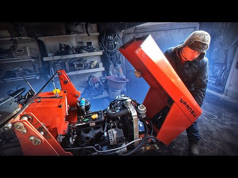 Видео: Опасно для кармана! Мини трактор из Китая ! Поршневая из трубы 🚜