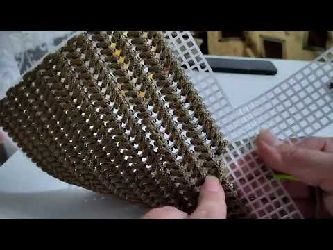 Видео: Как вышить сумку на конве шнуром