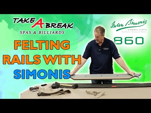 Видео: Как обтянуть борта тканью Simonis — покрытие бортов бильярдного стола