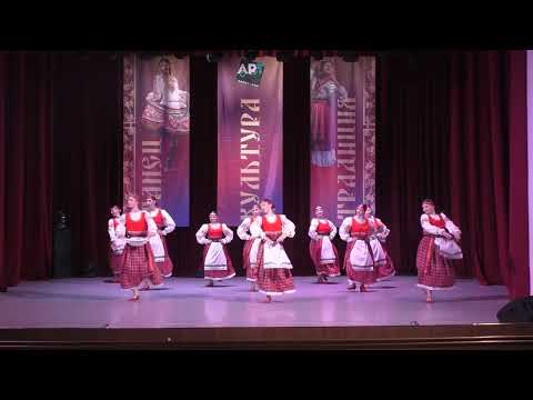 Видео: Народный ансамбль танца ХОРОШЕЕ НАСТРОЕНИЕ. ВЕПССКИЙ ТАНЕЦ