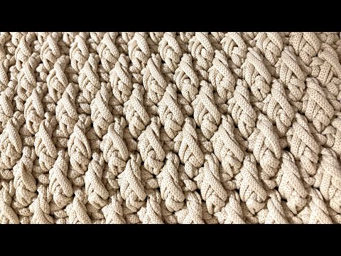 Видео: Узор поворотными рядами, фактурный и очень красивый!🤗