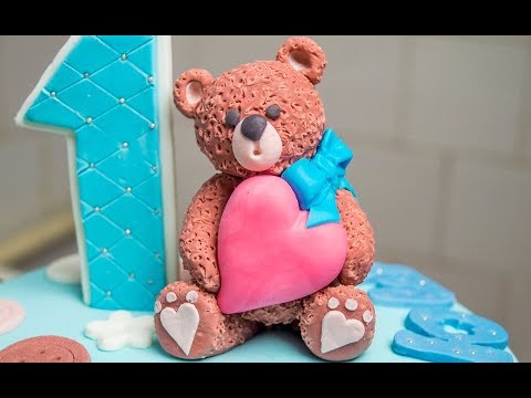 Видео: Мишка Тедди из мастики
