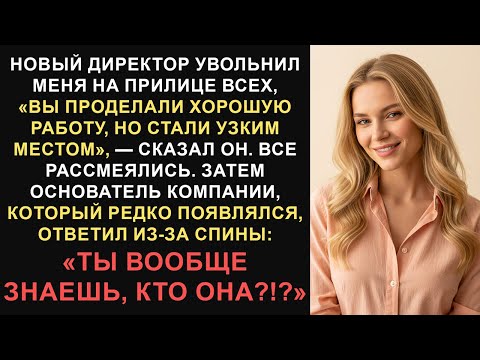 Видео: Меня уволили на глазах у всех за то, что я был «узким местом», а затем вошел основатель компании...