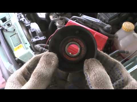 Видео: Ремонт натяжного ролика ремня генератора Opel vectra B 1.8