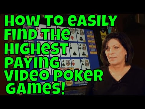Видео: Как легко найти самые высокооплачиваемые игры в видеопокер в любом казино!