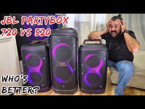 Видео: JBL Partybox 720 против JBL Partybox 520: кто лучше?