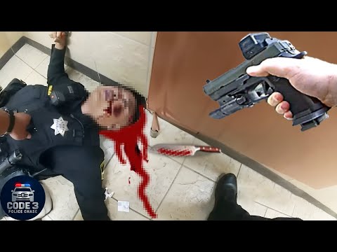 Видео: Жестокие моменты противостояния полиции безрассудным преступникам, в которые вы бы не поверили, е...