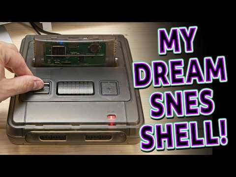 Видео: Восстановление разбитого корпуса Super Nintendo Smoke Grey — от жалкого корпуса до потрясающей #SNES