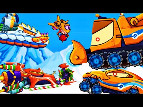 Видео: Сражаюсь с боссом ледяной локации в Car Eat Car 3!