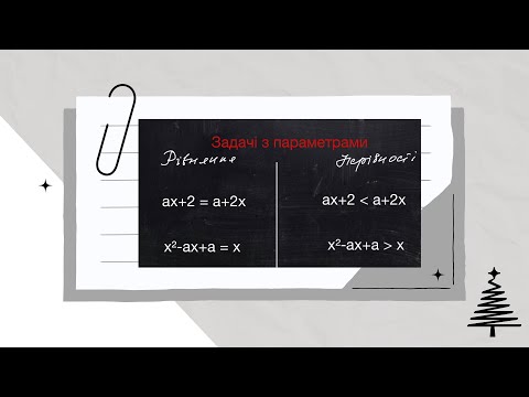 Видео: Рівняння та нерівності з  параметрами.