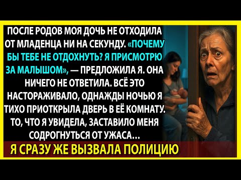 Видео: Моя дочь не отходила от малыша после родов… То, что я увидела, заставило вызвать полицию