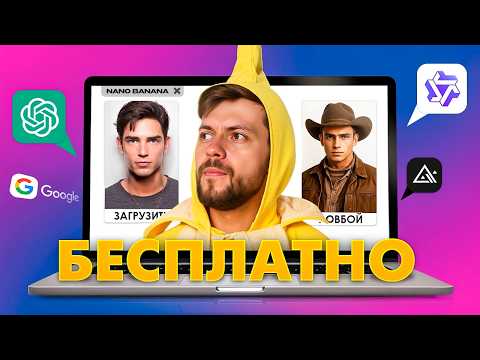 Видео: Nano Banana: 5 способов работать БЕСПЛАТНО новой нейросетью!