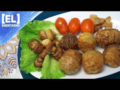 Видео: Картошка с салом и шампиньоны в электрошашлычнице 🥔🧄 Очень вкусно и быстро 🥔🧄