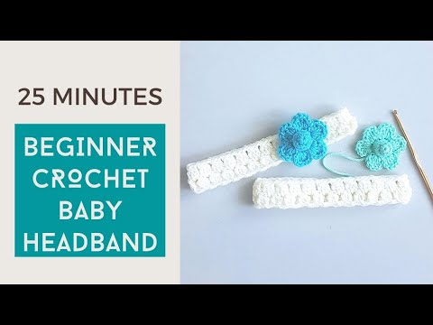 Видео: Супербыстрая и простая детская повязка на голову для начинающих