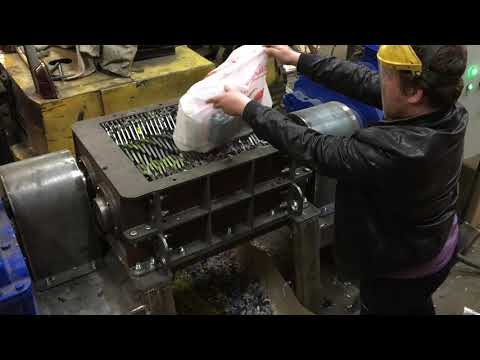 Видео: Шредер "Спектр 1000м" - Переработка пластика и полиэтилена