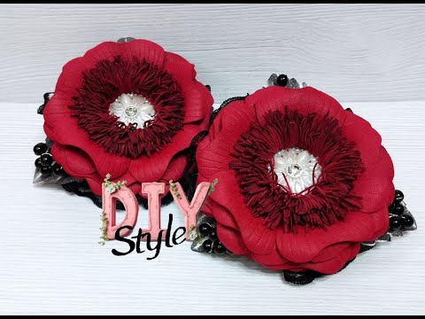 Видео: 🌺How to Make a Beautiful Flower Clip at Home! Как сделать красивую заколку-цветок дома!