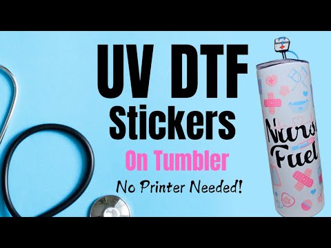 Видео: Как наклеить УФ-пленку DTF на стакан
