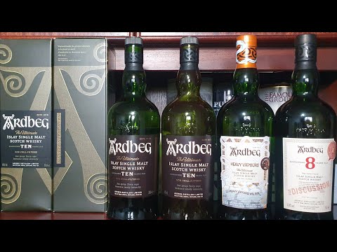 Видео: Дегустация и сравнение двух батчей peated виски Ardbeg 10 Y.O. 46% ABV, & Ardbeg committee release.
