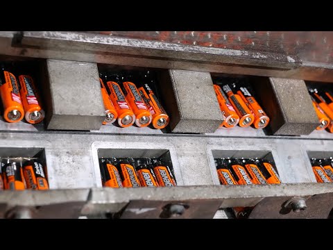 Видео: Производство 500 000 штук в день! Китайский завод массово производит углеродно-цинковые батареи