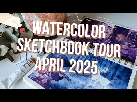 Видео: ОБЗОР АКВАРЕЛЬНОГО СКЕТЧБУКА 2025 |SPRING WATERCOLOR SKETCHBOOK TOUR 2025