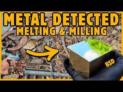 Видео: Плавка и фрезерование с помощью металлодетектора – Зеркальный куб – Плавка металлов с помощью ASMR