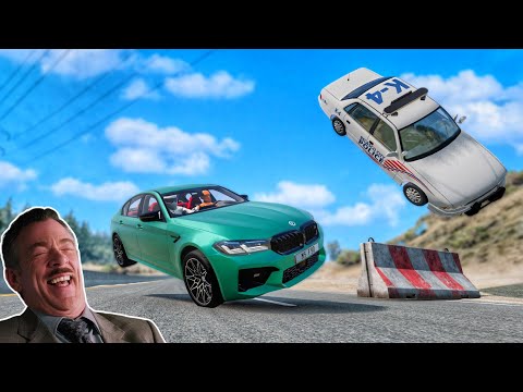 Видео: Смешные моменты с BMW M5 🤣 - [BeamNG.Drive]