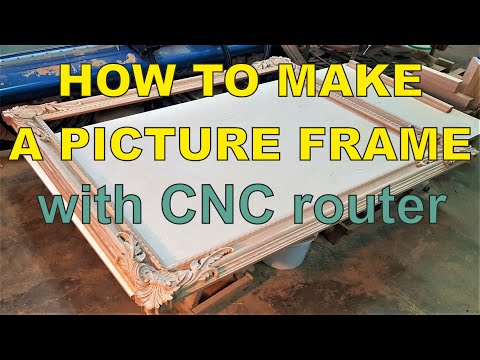 Видео: How to make a picture frame with CNC machine. Рама для картины на ЧПУ станке