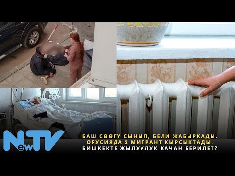 Видео: Баш сөөгү сынып, бели жабыркады. Орусияда 2 мигрант кырсыктады. Бишкекте жылуулук качан берилет?