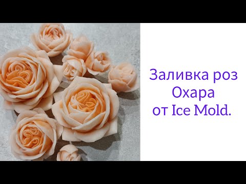 Видео: Заливаю комплект роз Охара от Ice Mold.