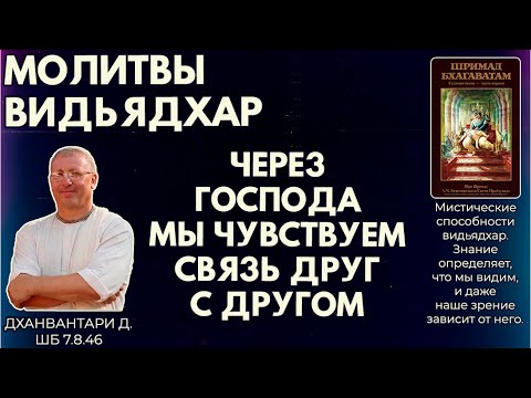 Видео: Молитвы видьядхар. Через Господа мы чувствуем связь друг с другом. Дханвантари д. ШБ 7.8.46