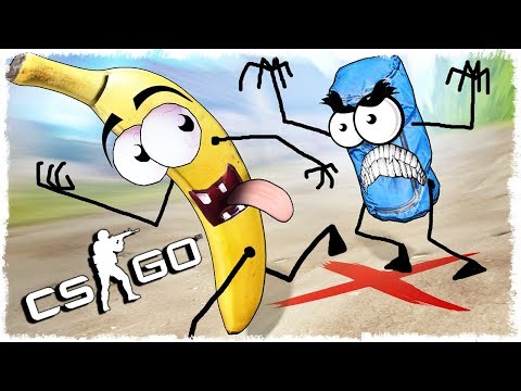 Видео: ТРОЛЛЬ БАНАН vs МЕШОК МАНЬЯК В CS:GO!!!