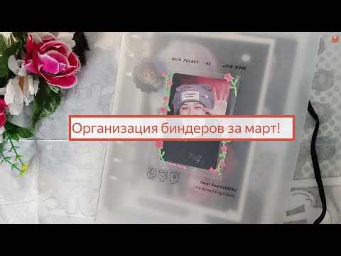 Видео: Организация биндеров за март✌🏻 #kpop #organization