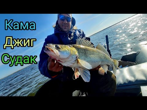 Видео: Судак на джиг. Река Кама.