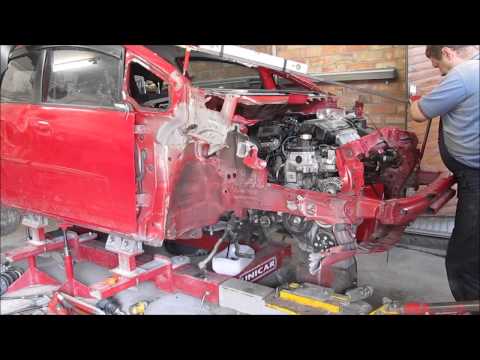 Видео: Honda Fit. Body repair. Ремонт кузова.