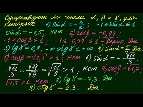 Видео: Тригонометрические функции числового аргумента-1
