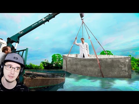 Видео: МАМИКС ► БЕТОННАЯ ЛОДКА НА ВОДЕ УТОНЕТ ИЛИ ПОПЛЫВЕТ?| Реакция