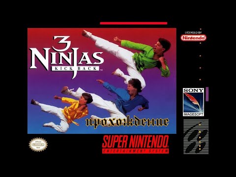 Видео: 3 Ninjas Kick Back/3 ниндзя/Костяшки вверх/Прохождение/Super nintendo!!!