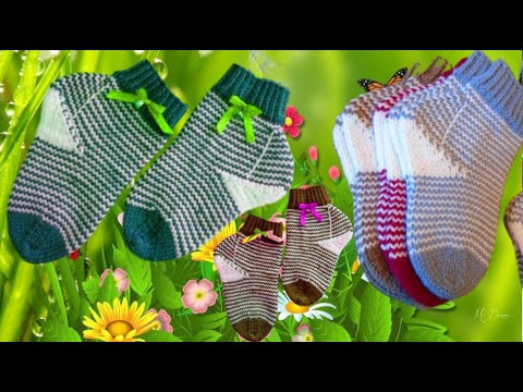 Видео: Детские носочки спицами.#(2025.)