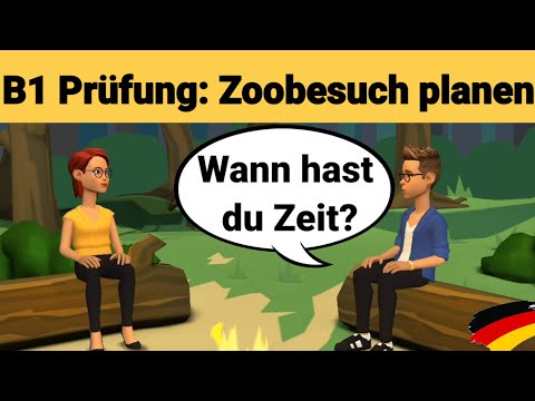Видео: Устный экзамен по немецкому языку B1 | Планируйте что-нибудь вместе/диалог. Часть 3: Зоопарк