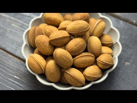 Видео: ГОРІШКИ З КРЕМОМ💛 Caramel Cream Nuts