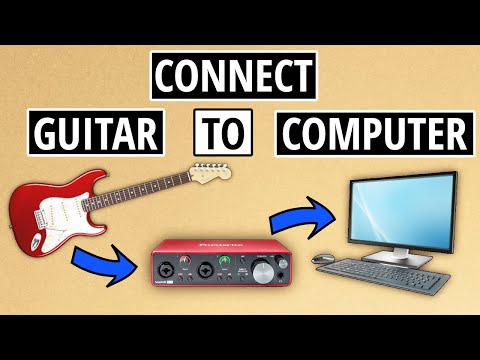 Видео: Запись электрогитары с помощью аудиоинтерфейса на компьютер (полная настройка)