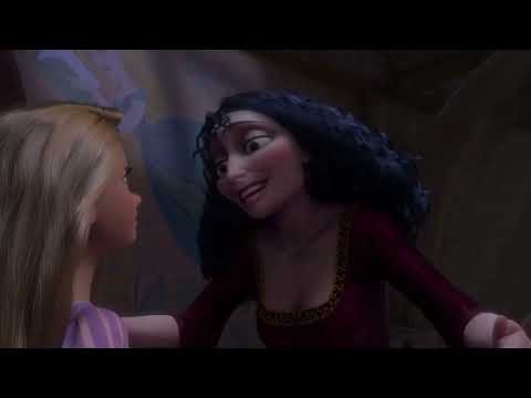 Видео: "Рапунцель". Отрывок. озвучание Матушки и Рапунцель.