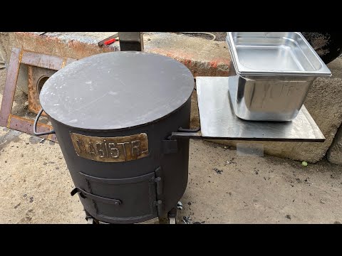 Видео: Печь для казана 22 литра