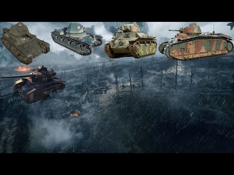 Видео: Tanks Blitz - Продолжаю качать ветку Франции тт | Уже 5 уровень
