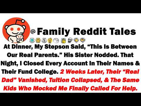 Видео: За ужином мой пасынок сказал: «Это касается наших настоящих родителей». Его сестра кивнула. В тот...