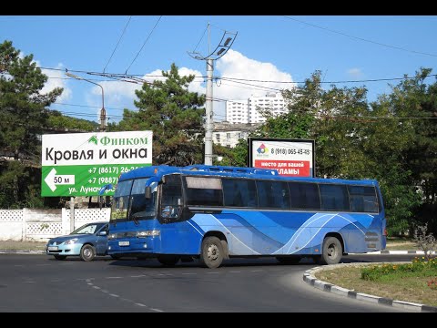 Видео: Катаемся на автобусе Kia Granbird SD I по маршруту 185 (с. Кабардика- Геленджик) (10.07.23)