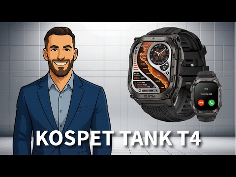 Видео: KOSPET Tank M4: прочные смарт-часы для повседневного комфорта и простоты использования (всего за ...
