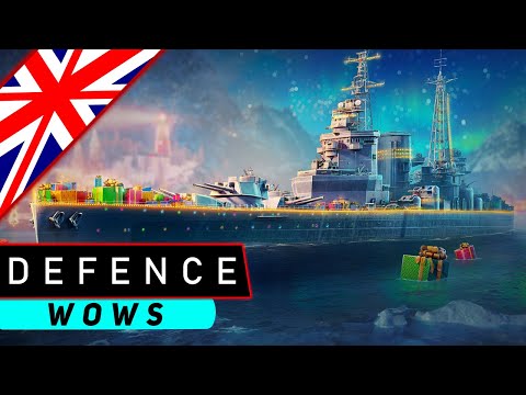 Видео: КРЕЙСЕР DEFENCE! БРИТАНСКИЙ УТЮГ С ПОЧТИ ПУШКАМИ ЛИНКОРА! WORLD OF WARSHIPS