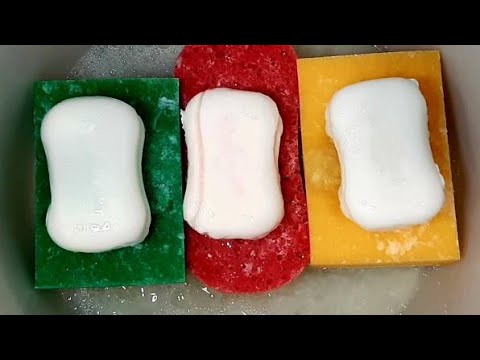 Видео: ASMR I Safeguard размокшее мыло, губки, мыление I SOAKED SOAPS, LATHERING, SPONGES