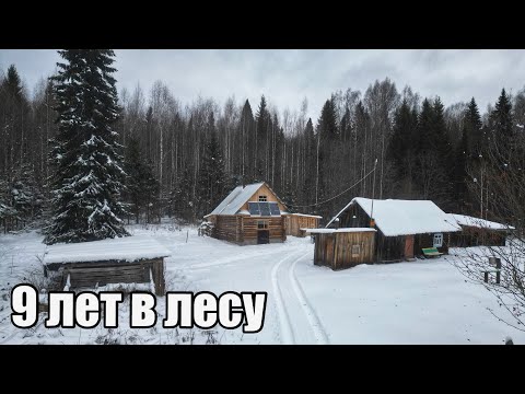 Видео: ОН больше 9 ЛЕТ живет один в лесу. Спокойная жизнь вдали от суеты и шума.